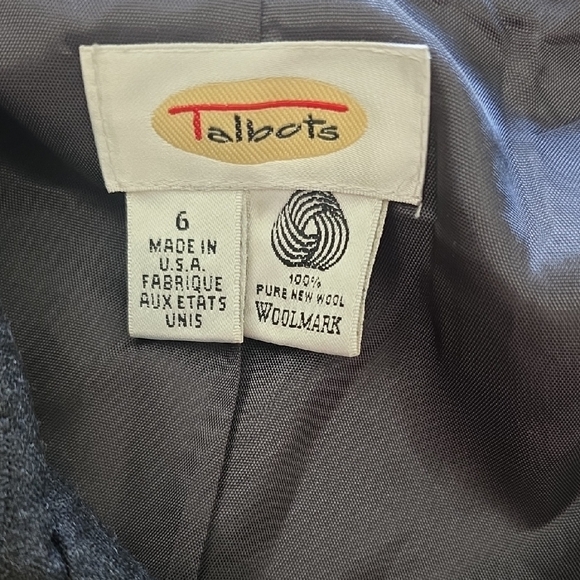 Talbots Black Utility Button-Front Jacket - Picture 2 of 7